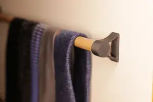 Tie hanger support for round rod, parametric, various rod OD