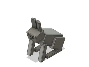 Minecraft králík (Minecraft Inspired Rabbit)