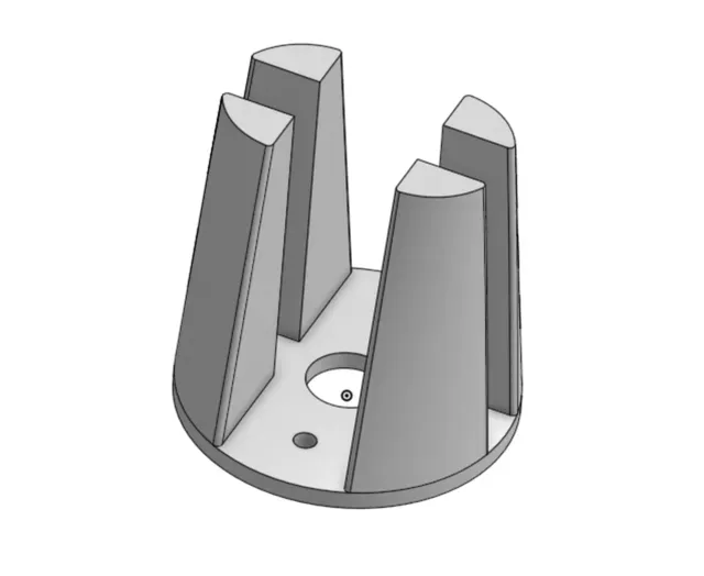 Small Motor Mount for Foam Board R/C Aircraft — Image 3 of 3
