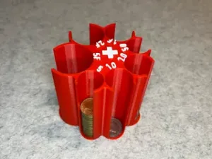 Swiss franc coin sorter
