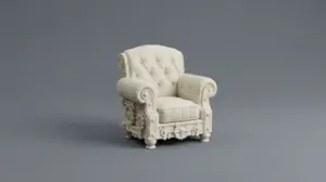 Dollhouse Steampunk Armchair Scale 1:12