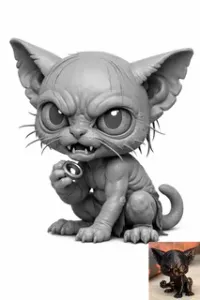 Chibi Gollum Cat