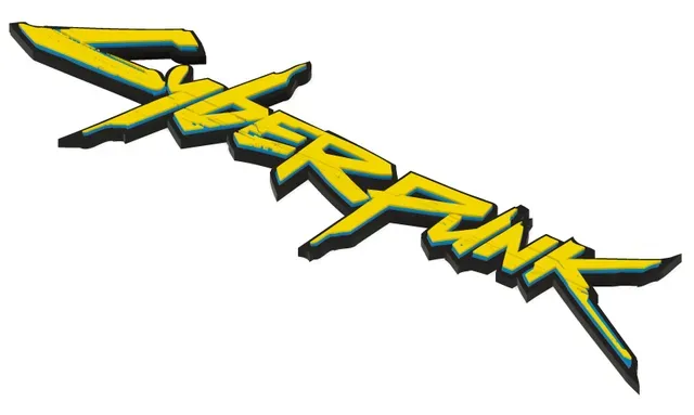 Cyberpunk 2077 / Edgerunners 3D Sign, Large Split Model