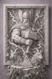 Thor, God of Thunder – Viking Mythology Sculpture