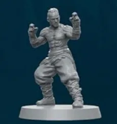 dnd human monk miniature
