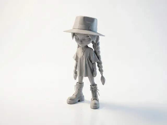 Goth Girl Figurine Movies & TV 3D Printable — Image 2 of 5