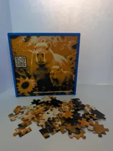 49 Piece Capybara Family Jigsaw Puzzle-QR