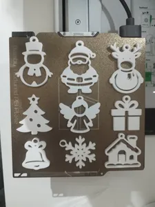 Christmas Ornament Pack – 9 Easy 3D Printable Decorations