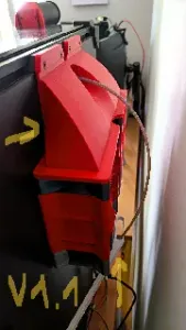 Modular Air HEPA/carbon filter + PTFE guide solution V1.1 for VORON