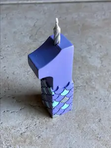 Mermaid Themed Birthday Candle Holder