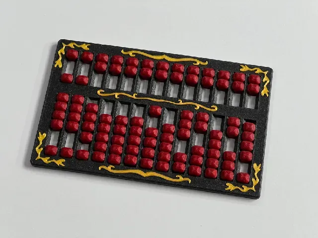 Print-in-Place Chinese Style Abacus (Suanpan)
