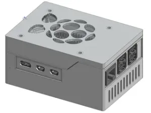 Raspberry Pi 5 Case for HatDrive Bottom with MC1 cooler