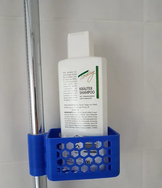 Soap dish, Bottle tray and Basket for Shower Rod — Image 2 of 14