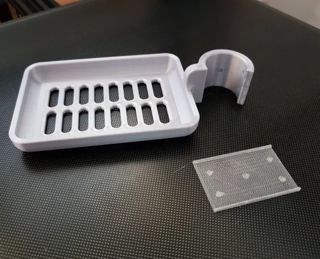 Soap dish, Bottle tray and Basket for Shower Rod — Image 6 of 14