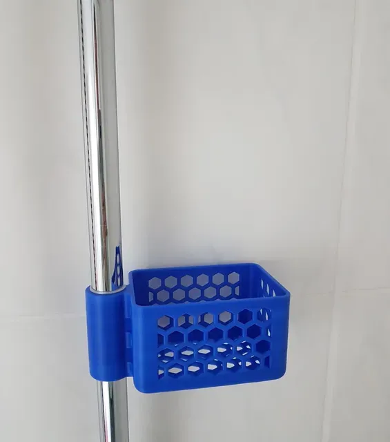 Soap dish, Bottle tray and Basket for Shower Rod — Image 8 of 14