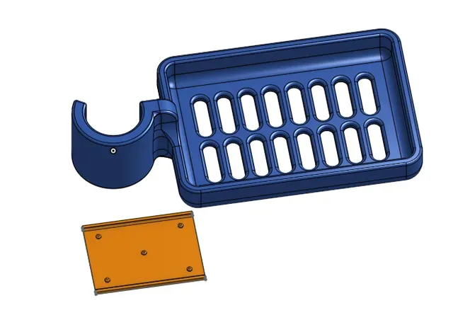 Soap dish, Bottle tray and Basket for Shower Rod — Image 10 of 14