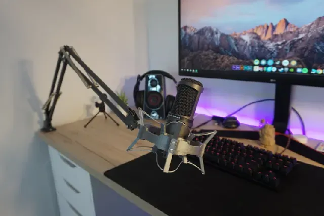 DIY Shock Mount for Ikea Tertial Lamp - Audio Technica AT2020 — Фото 3 из 5