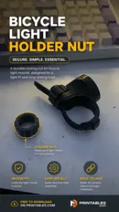 Cat Eye, Towild - Bicycle Light Holder Locking Nut (M16 × 2.5 Replacement Part)