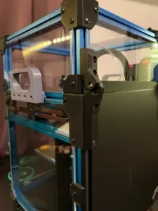 Voron V0.2 Nema17 panel clips, hinges and tophat modded parts.