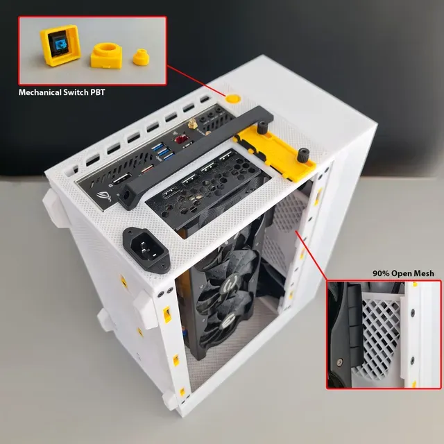 Watercooled PC Case - MODCASE 3D 13.3L ITX — Фото 10 из 11