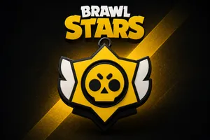 Brawl Stars Winged Badge Keychain