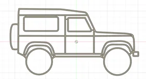Land Rover Defender Wallart