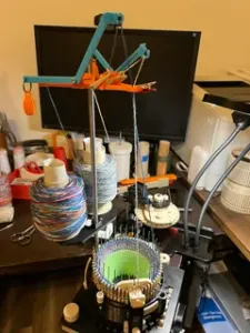 CSM colorwork yarn mast