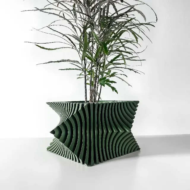 The Anio Wacky Planter Pot with Drainage Tray & Stand Included: Modern and Unique Home Decor for Plants and Succulents — Фото 5 из 6