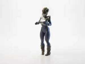 Fit Lady Athletic Female Figurine 3D Printable