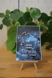 Aquarius Astrology Card - English and French version