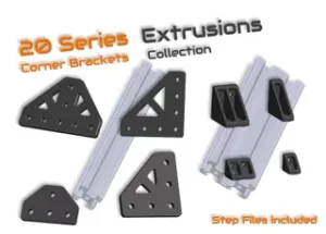 20 Series Extrusion - Corner Bracket Collection