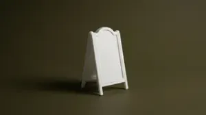 1:12 Scale Miniature Sidewalk Sign