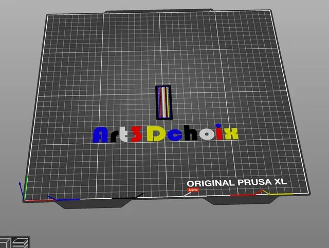 Start G-code for purge lines on board PRUSA XL 5T, Gcode pour lignes de purges sur le plateau — Image 3 of 5