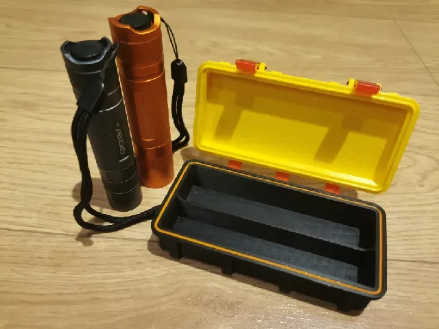 Rugged box for flashlight Convoy S2+ and S21A