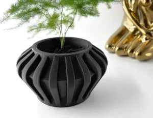 The Hino Planter Pot with Drainage Tray & Stand Included: Modern and Unique Home Decor for Plants and Succulents