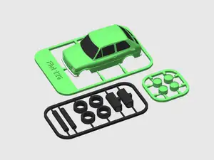 Tiny car fiat 126p kit card