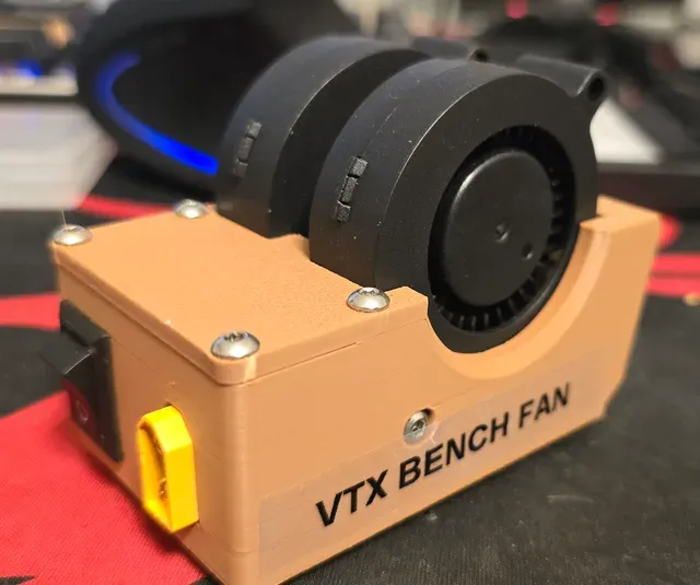 FPV Drone bench VTX directional cooling fan