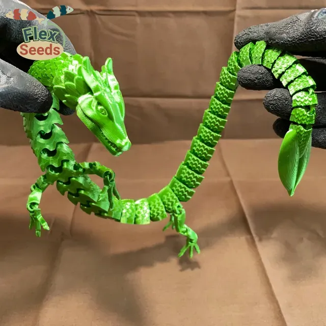 Flexi Leaf Dragon(Print-in-place) — Фото 11 из 17