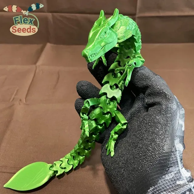 Flexi Leaf Dragon(Print-in-place) — Фото 15 из 17