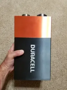 9V Duracell Battery Container