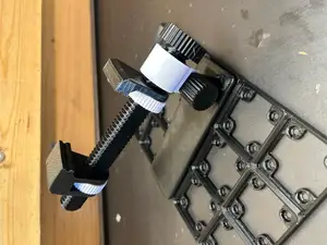Gridfinity base for rotary vise for electrical installation
