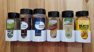 Spice Rack for Cupboard door, 44mm Square and 50mm Round spices
