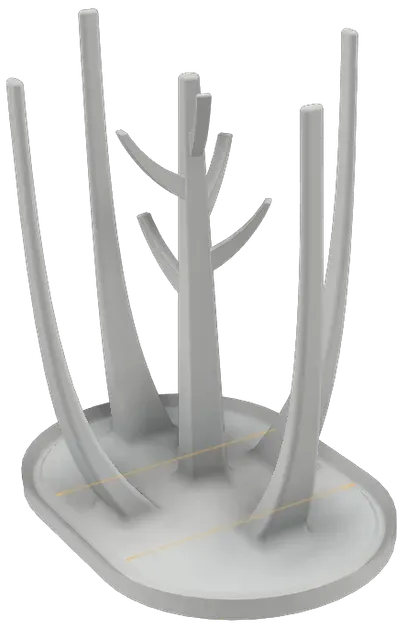 Baby bottle drying rack