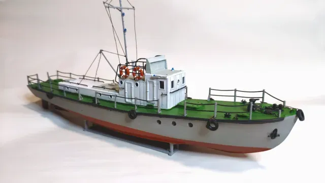 Riverboat project 376 "Yaroslavets", HO scale