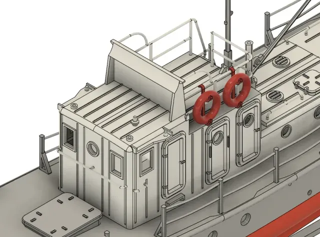 Riverboat project 376 "Yaroslavets", HO scale — Фото 6 из 8
