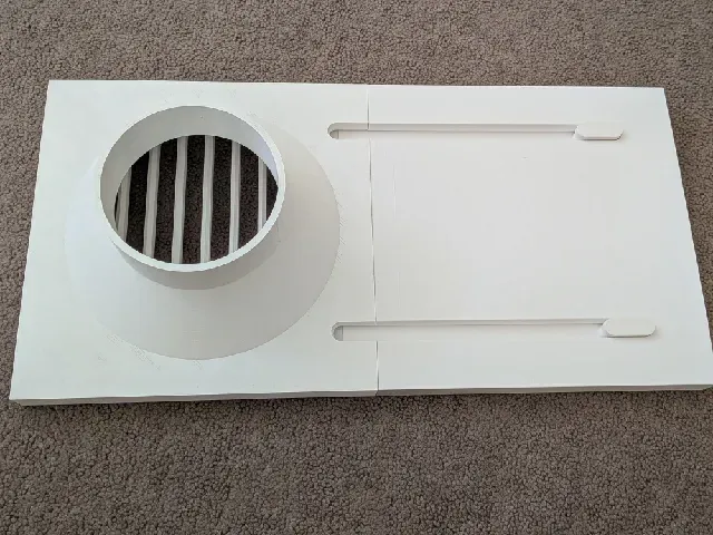 customizable exhaust hose to sliding window adapter — Image 2 of 3