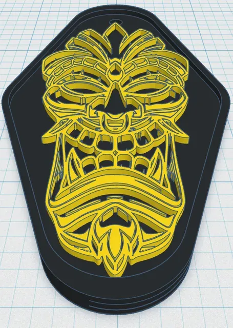 Tiki Keytag 4