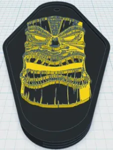 Tiki Keytag 8