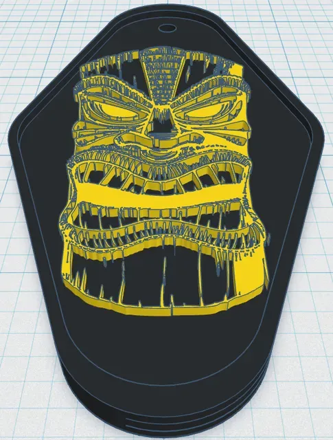 Tiki Keytag 8