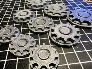 Miniature Bases Gear Pattern